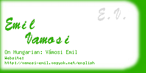 emil vamosi business card