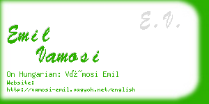 emil vamosi business card